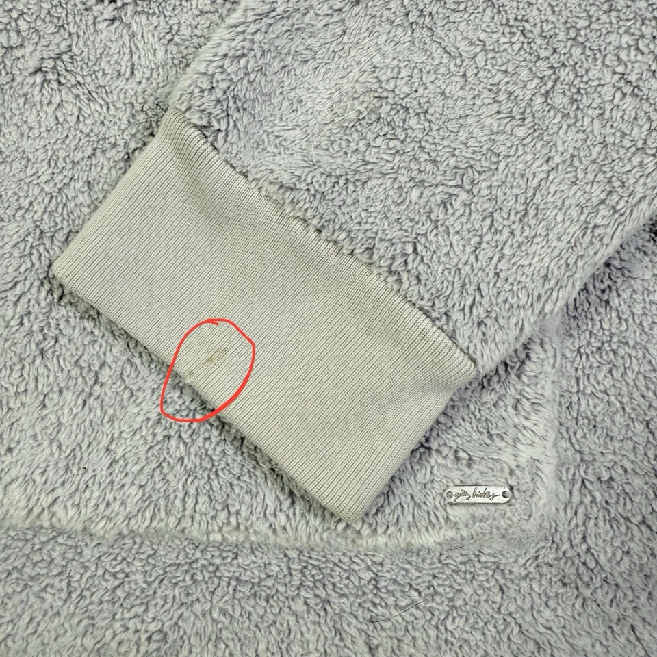 Sudadera con capucha Hollister Gilly Hicks manga larga salón para mujer talla pequeña azul claro Foto 3 de 4