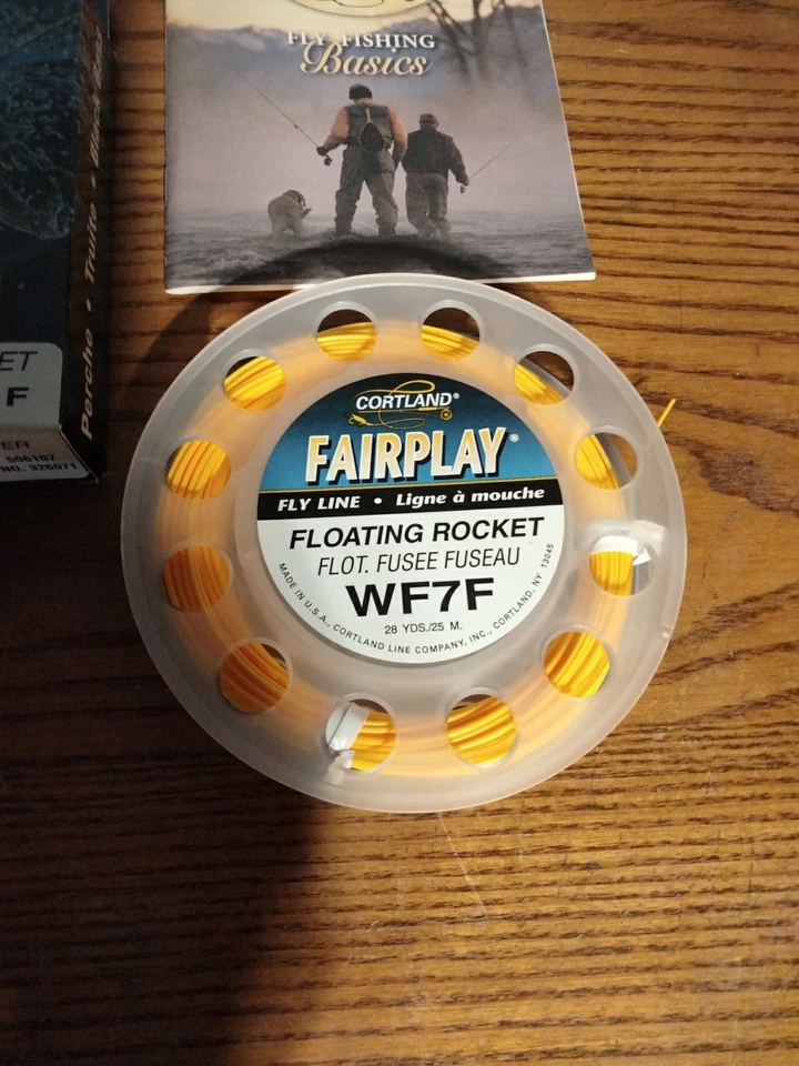 Cohete Flotante Cortland Fairplay Fly Line WF7F Naranja HECHO EN EE. UU. Nuevo en Caja Foto 2 de 4