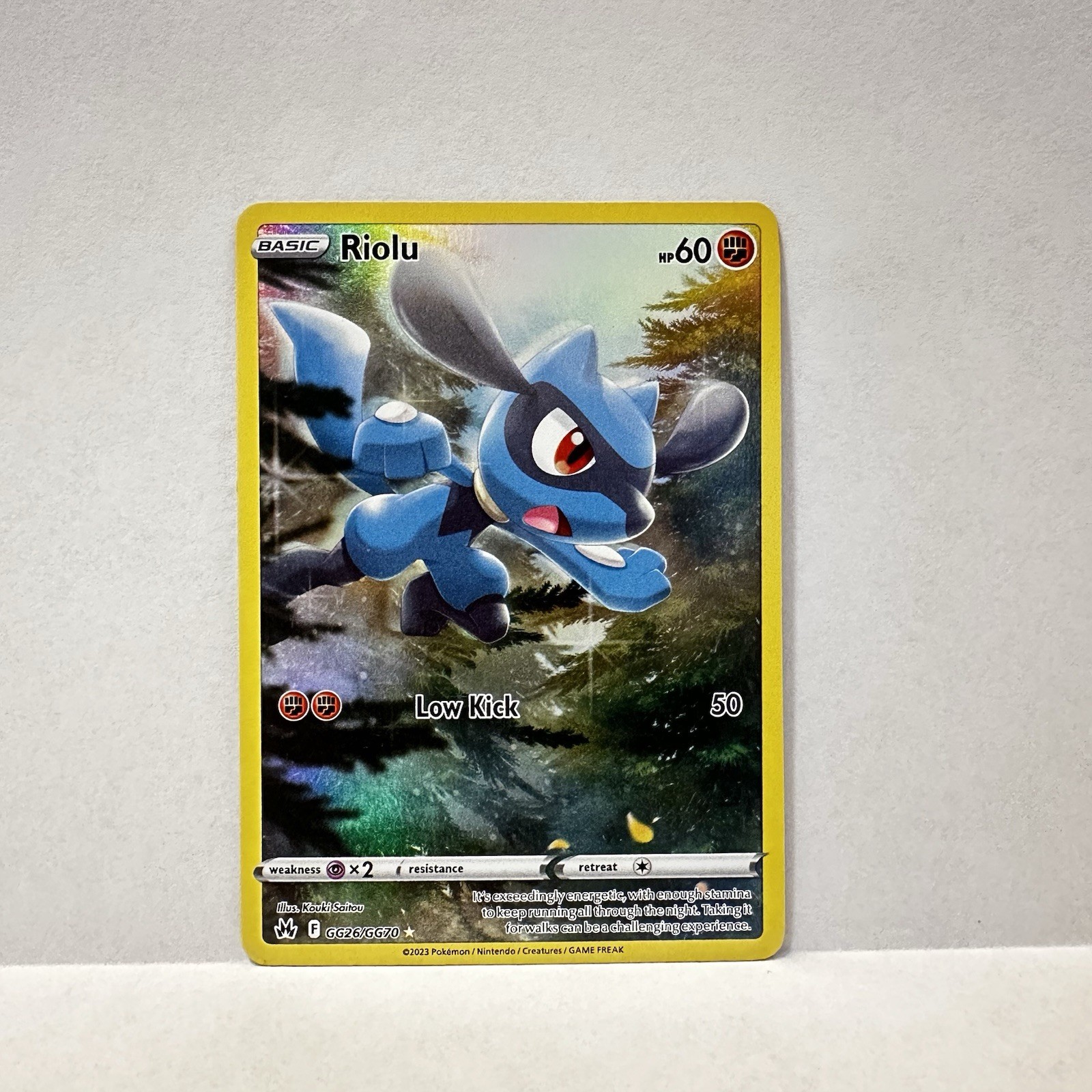 Riolu Pokémon Crown Zenith: Galarian Gallery GG26/GG70 Near Mint NM