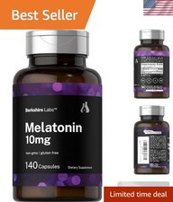 Natural Melatonin 10mg   140 Quick Release Capsules for a Peaceful Night's Sleep