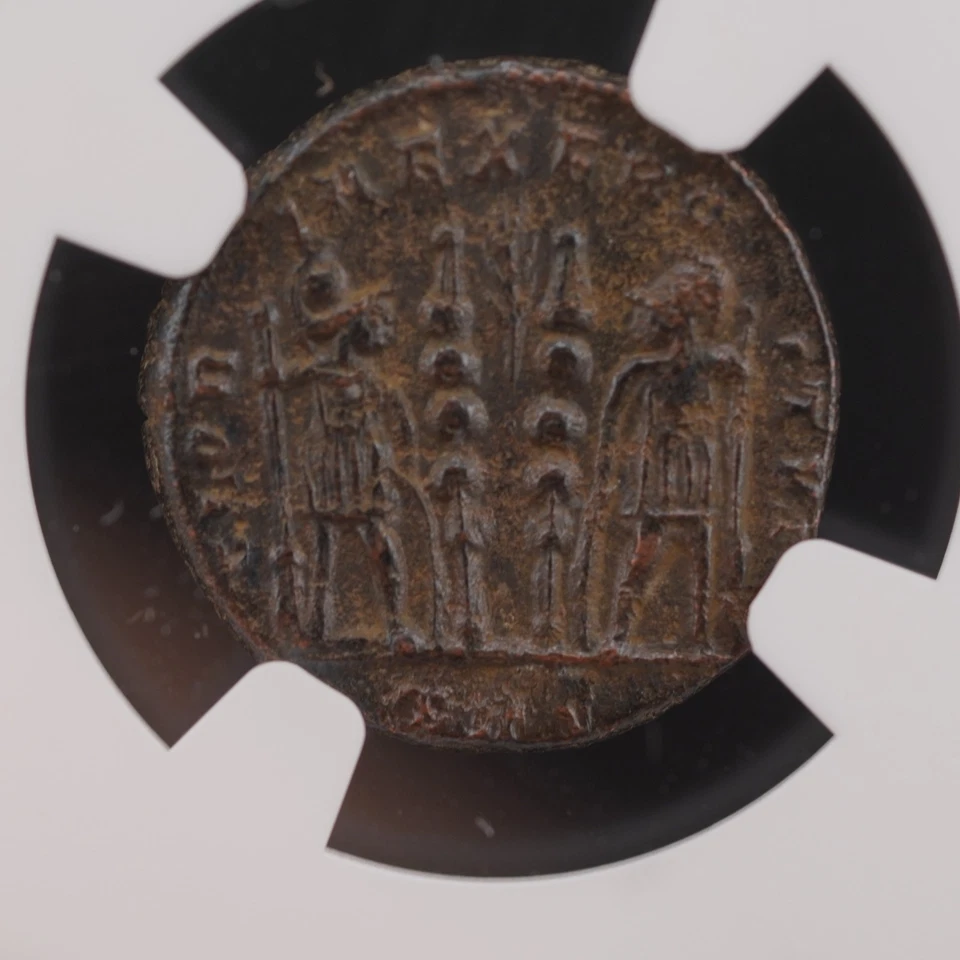 Moneda de colección rara Constans Roman AE3;4 (AD 221-350) NGC - (CH-AU) - Foto 4 de 4