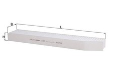 Innenraumfilter MAHLE LA 897 Partikelfilter für JEEP MK49 WK WJ COMPASS XK WG WH