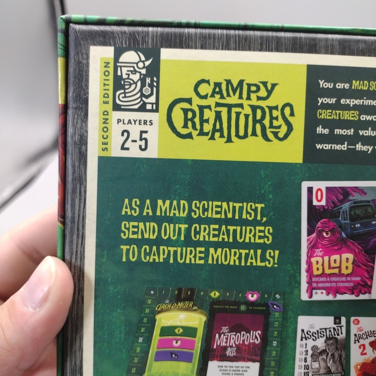 Campy Creatures Ghoulish Game of Deduction Bluffing Board Game MISSING 1 CARD