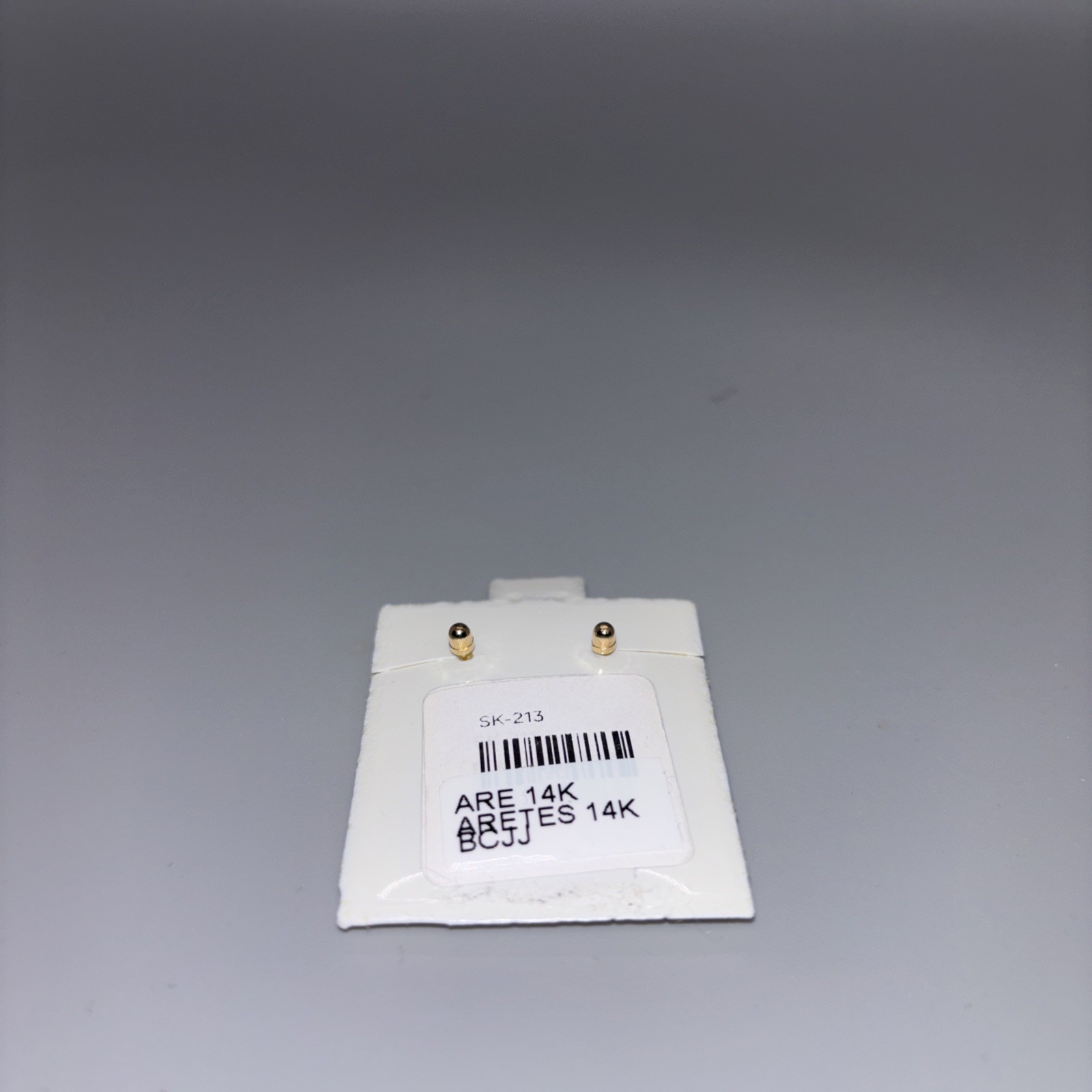 14K Solid Gold Evil Eye Stud Earrings – Minimalis… - image 5