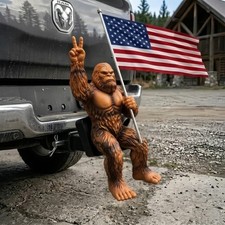 Patriot Bigfoot Trailer Hitch | Cover Cartoon Tow Receiver Hitch Plug