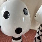 Beautiful Lot Of 3- Black White Polka Mushrooms Decorate — photo 10