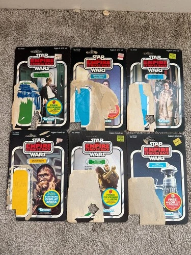 33 Vintage Star Wars Figure Cards: ESB,  ROTJ, POTF. Revenge of the Jedi promo..