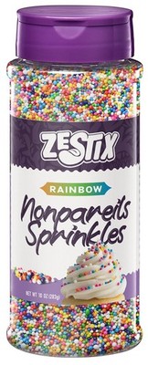 Rainbow Nonpareils Sprinkles 10 oz   Kosher Mini Round Sprinkles for Baking, ...