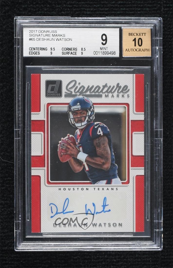 Deshaun Watson Panini Donruss Signature Marks #DWS Base