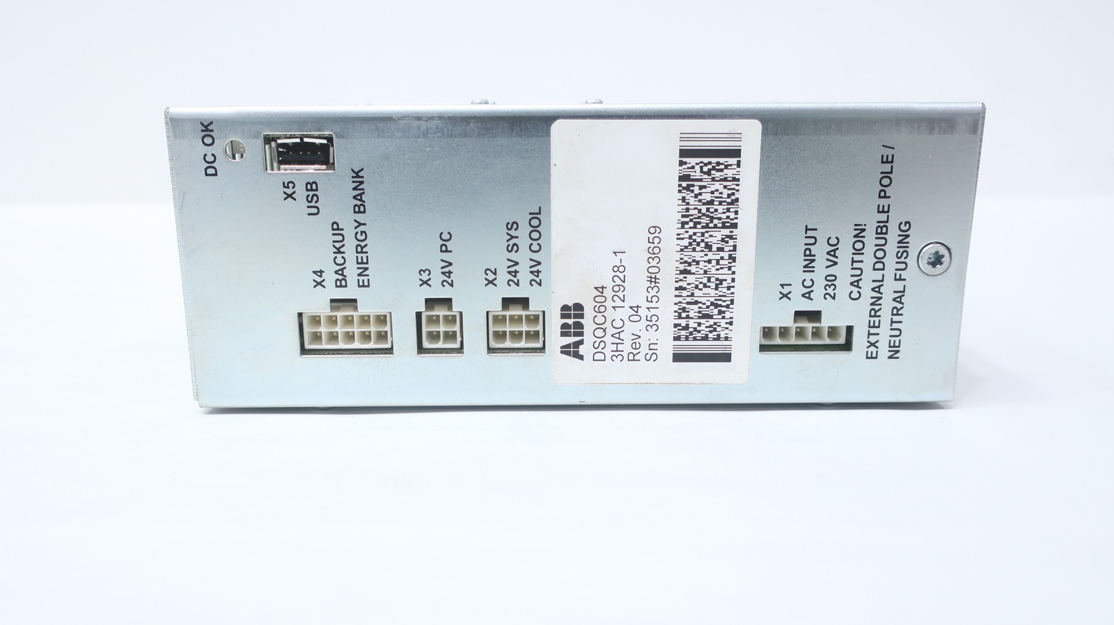 Abb DSQC604 3HAC 12928-1 Power Supply 24v-dc 5a Amp 230v-ac
