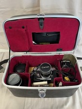 Vintage Canon FT QL 35mm Camara Bundle With Lenses and Other Attachments