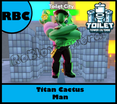 #ad TITAN CACTUS MAN CHEAP TOILET TOWER DEFENSE TTD UNIT $11.29