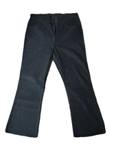 Mens Vtg 70s Levis Dark Navy Blue Corduroy Flare Pants Bellbottoms 31x28