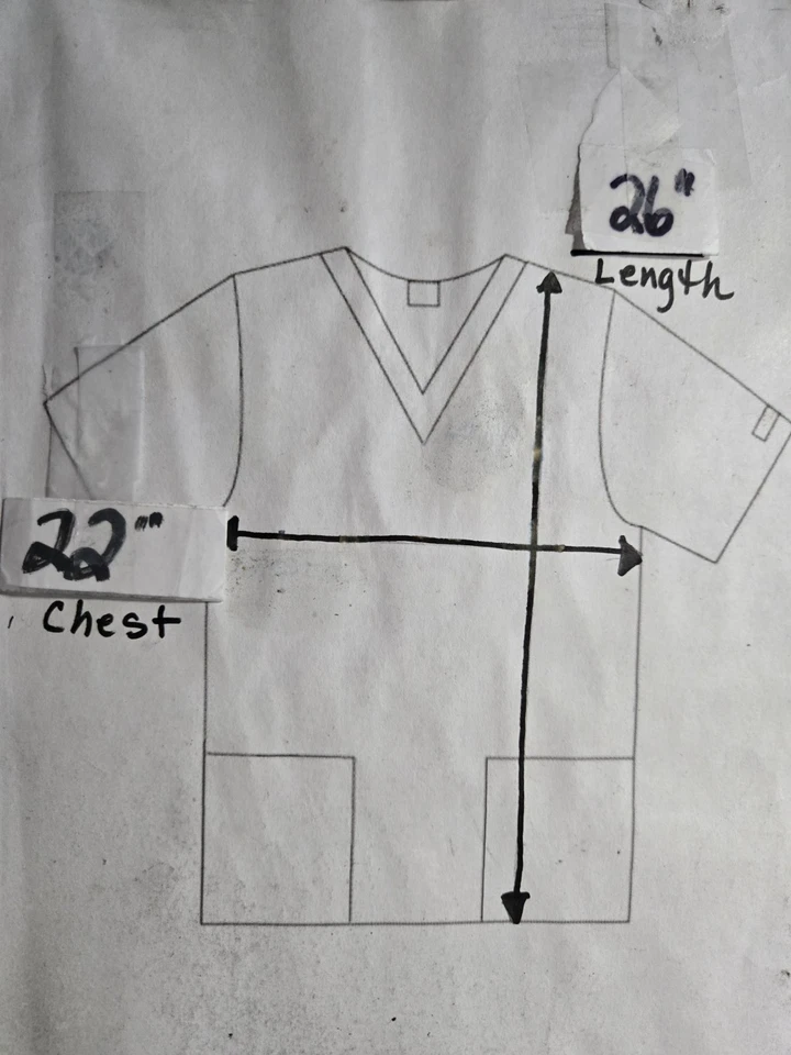 Blusa Médica UA Talla M-Colorida Árboles de Navidad-Pecho 22"/L 26" Foto 4 de 4