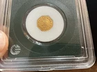 1858 California Gold 1/2 Dollar Token Indian Head 13 Stars Bear Octagon