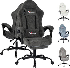 Gaming Chair for Adults, Ergonomic Computer Office Desk Chair with Footrest,Pock