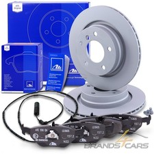 ATE BREMSSCHEIBEN Ø294 +CERAMIC BELÄGE +WARNKONTAKT HINTEN FÜR BMW 3-ER E46
