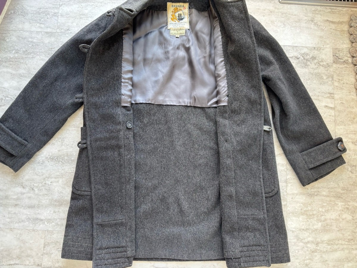 美品 ユーロヴィンテージBAVARIA LODEN wool long coat Vintage Bavaria Loden Jacket 100% Wool West German Hunting Coat