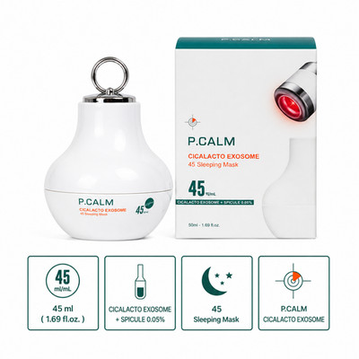 P.Calm Cicalacto Exosome 45 Sleeping Mask + Red LED Device K-Beauty