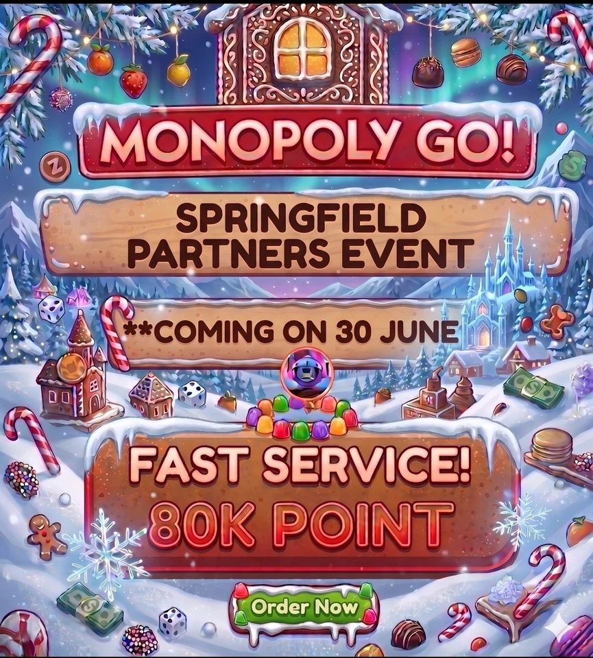 MONOPOLY Go SPRINGFIELD PARTNER EVENT 24-72 Hours full carry 80k Points💥 - Bild 2 von 2