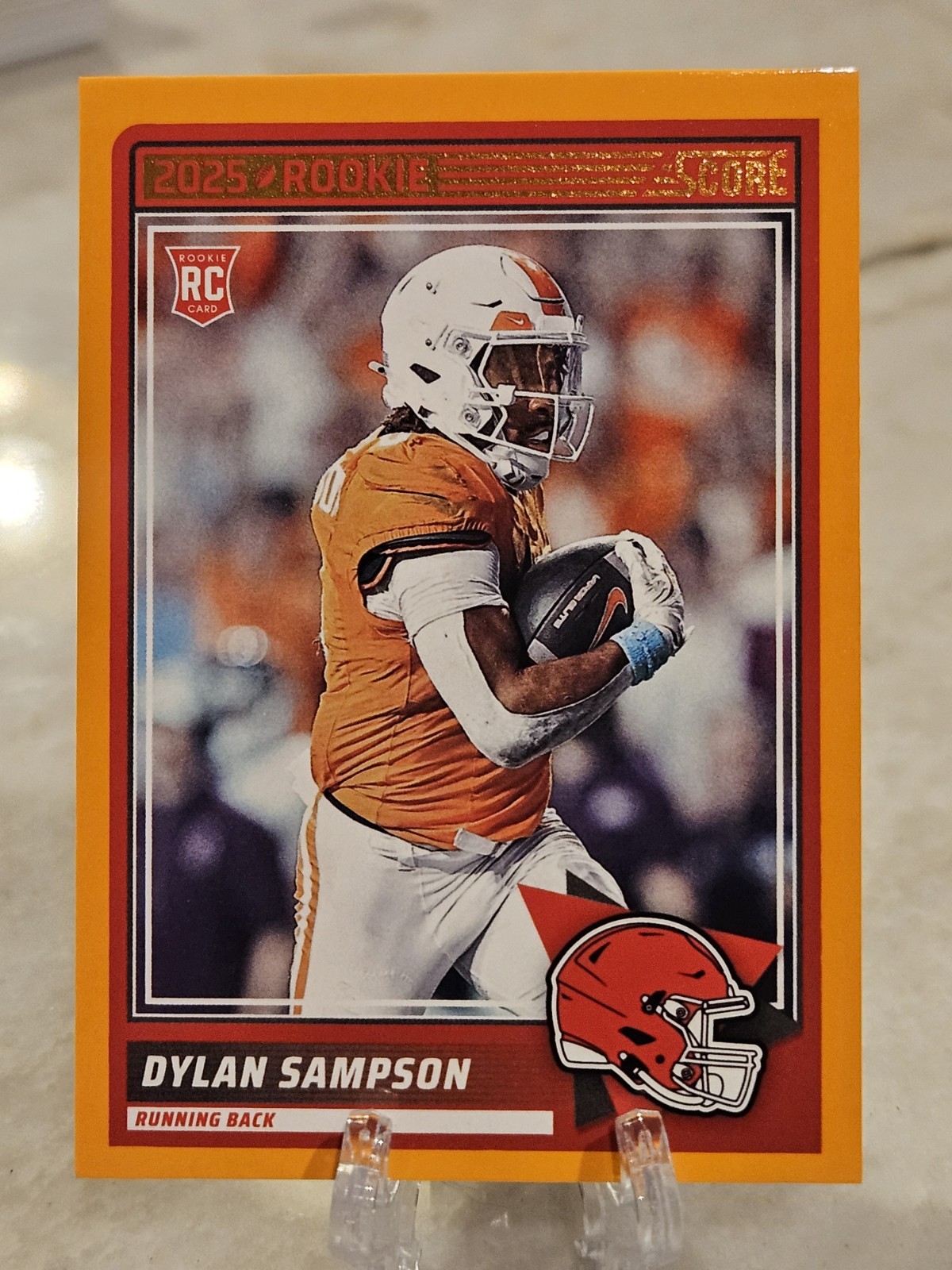 2025 Score Football Dylan Sampson Orange Parallel Rookie Card #52 Browns 💎