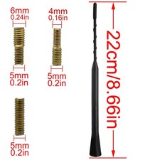 Auto Radio Antenne Kurzstabantenne 23cm Stab Dachantenne AM FM Antennenstab DE