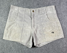 Vintage OP Corduroy Shorts Light Gray Men's Size 34 Flaws