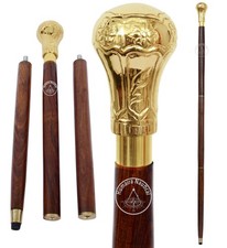 Replica of Bat Masterson Brass Knob Handle Walking Cane by