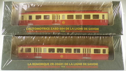 Atlas Ho Sncf Ligne de Savoie Autorail Automotrice ZABD 604 & Remorque ZR-20601 | Condition: Neuf
