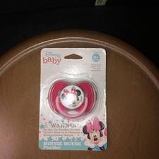 Pacifier With Cover - New - Disney Baby Mickey Mouse Friends Red Minnie Mouse