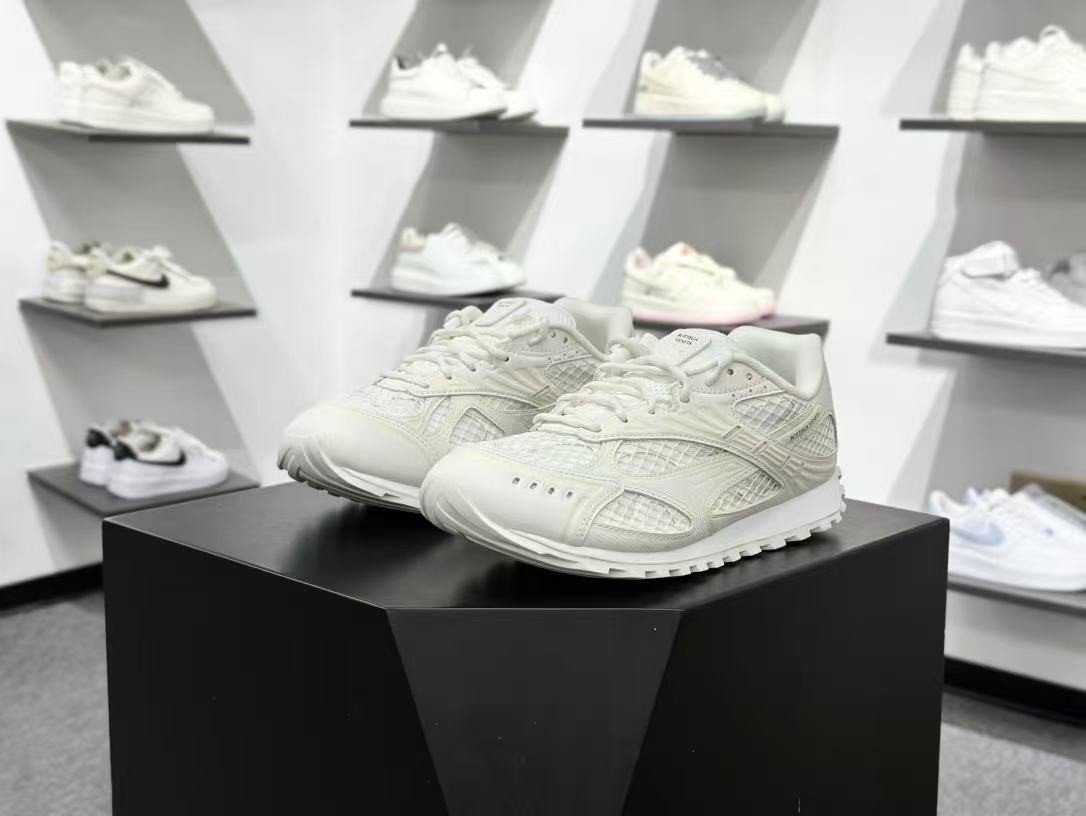 Bottega Veneta Orbit Runner Hombre y Mujer’s Blanco Tenis Correr Transpirables Zapatos