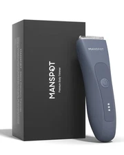 MANSPOT Electric Groin Hair Trimmer Finishing Trimmers, Men's Airy Blue 