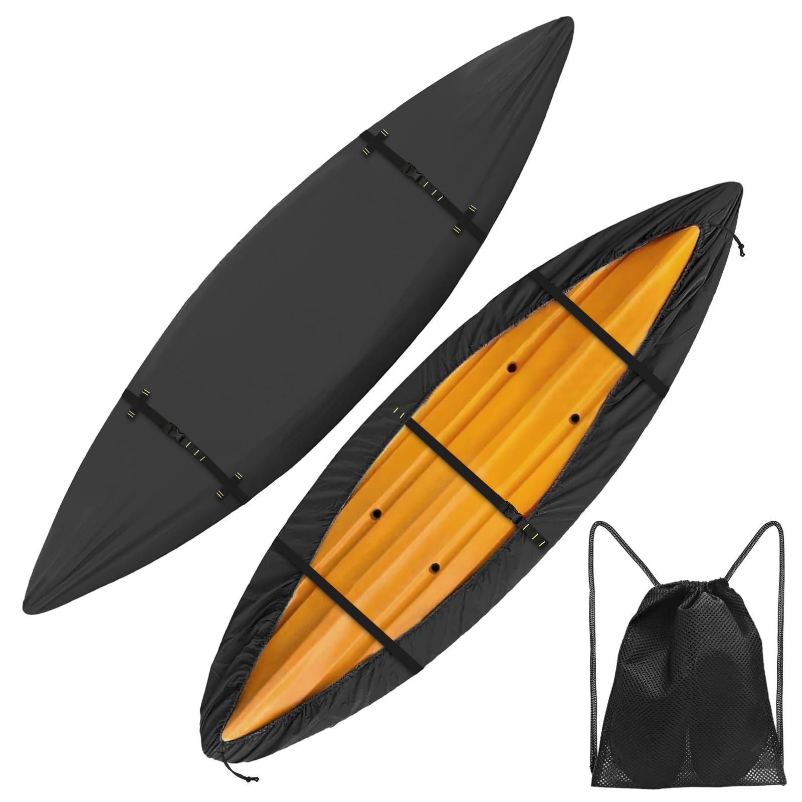 Cover,heavy Duty Tear Resistant Canoe Cover, Waterproof & Uv