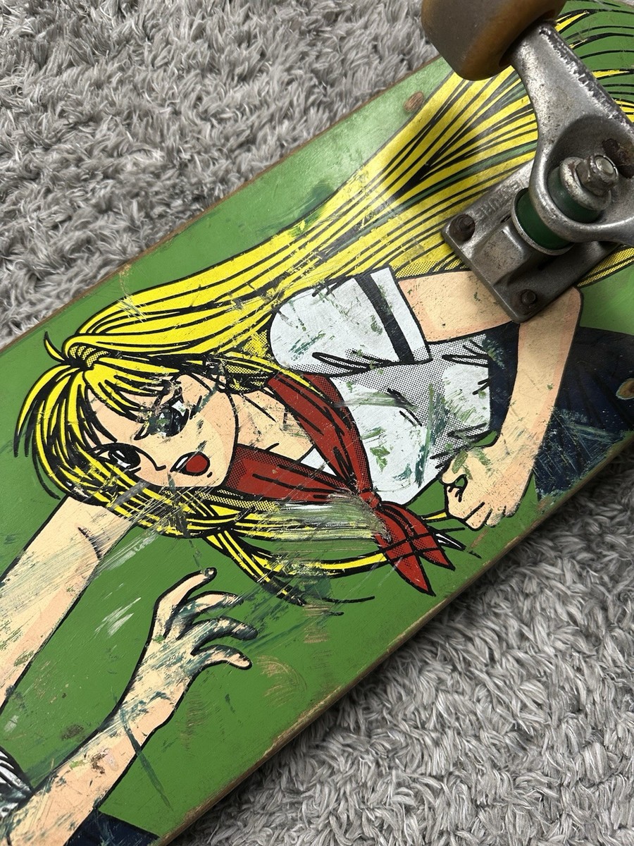 Vintage Hook Ups Skateboard Girl OG Wheels Venture Trucks 90s Y2K
