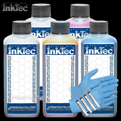5X 100Ml InkTec  Printer Ink For GI490 GI590 GI790 GI890 GI990 XL BK Y M C