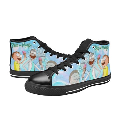 Rick and Morty Sneakers Custom High Top Canvas Men's Shoes