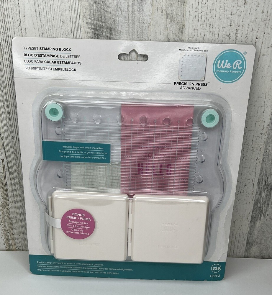 We R Memory Keepers Typeset Stamping Block 339pcs 660526 By American Crafts
