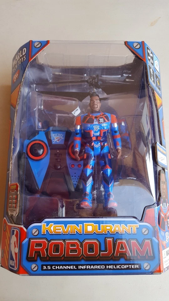 KEVIN DURANT NBA Thunder Robo Jam Infrared Helicopter WORLD Tech Toy Brand New - Image 3 of 4