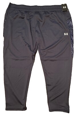 NEW MENS UNDER ARMOUR LOOSE FIT COMMAND WARM-UP TRAINING PANTS 4XL NAVY $70