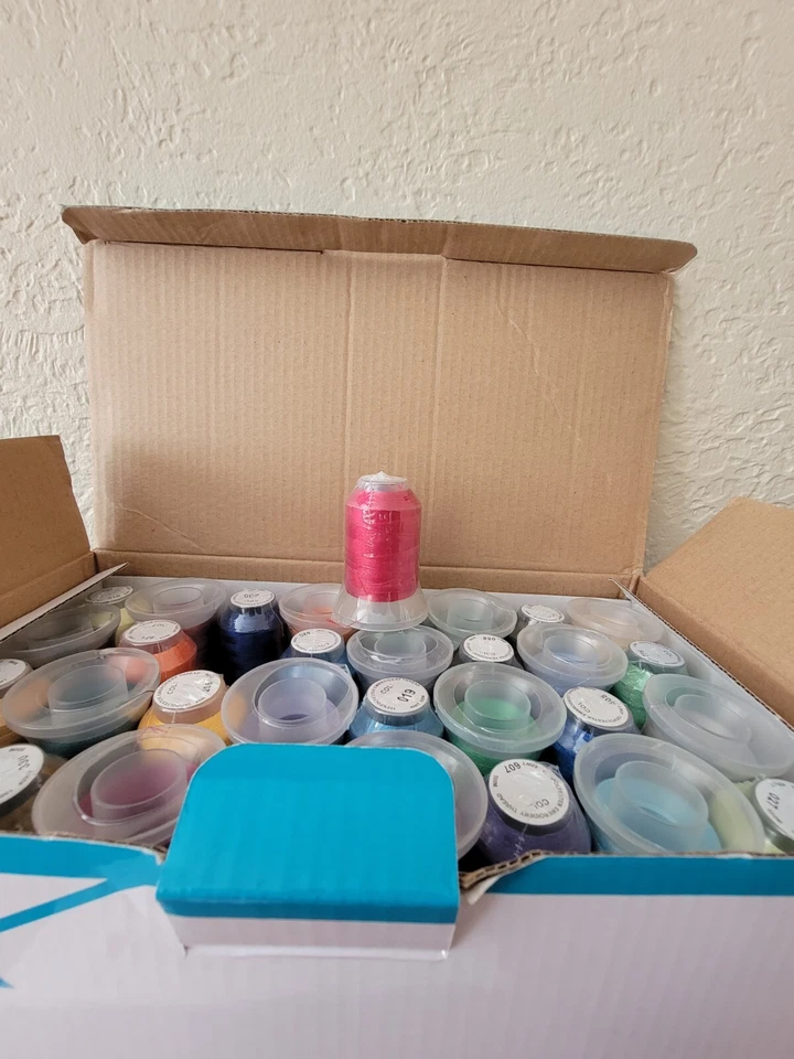 Embroidex Box of 63 Brother Colors Embroidery Machine Thread New - Image 3 of 4