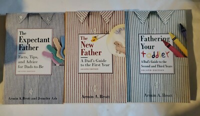3 Book Lot Expectant + New + Toddler Father Guide Dads Pregnancy Parenting