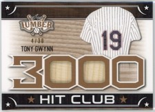2021 Leaf Lumber Tony Gwynn 3000 Hit Club Bronze Game Used Bat #4/30