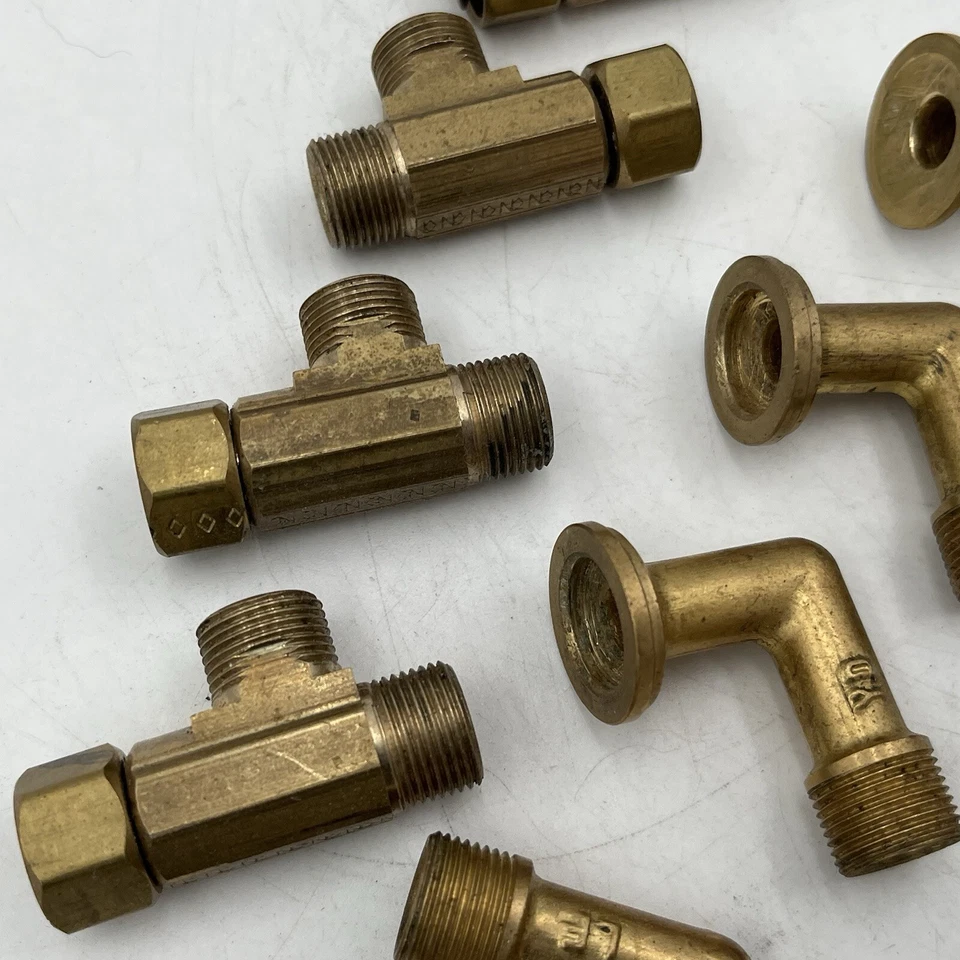 Лот из 9 смешанных штекерных гнездовых резьбовых фитингов труб для топлива, воздуха, воды, масла - Изображение 4 из 4