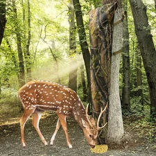 Adjustable Camo Deer Bag Feeders-100 lb Tree Hugger Gravity Deer Feeder 1 PC