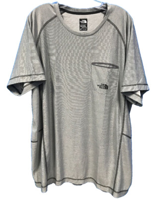 North Face Mens Bluff NF00CFF8DYY Size 2XL Gray SS Outdoor Tee Tshirt NWT $40