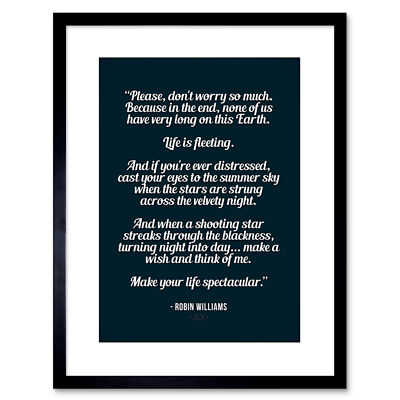 Quote Typography Movie Jack Life Spectacular Framed Wall Art Print 9X7 In