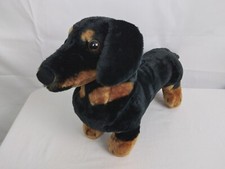 Melissa  Doug 18" Dachshund Weiner Dog Black Stuffed Plush Life Like