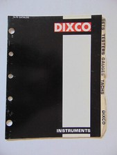 Vintage Original 1974-75 Dixco Instruments Catalog And Price Lists