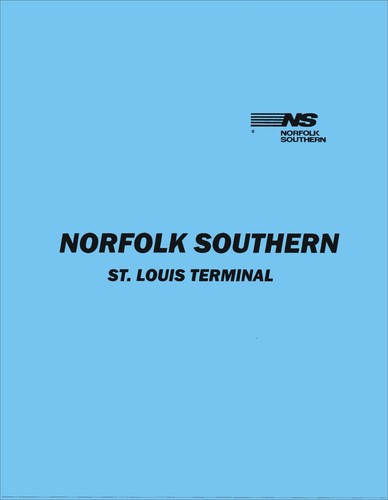 Norfolk Southern St. Louis Terminal Reference PDF Pages on DVD - Picture 2 of 4