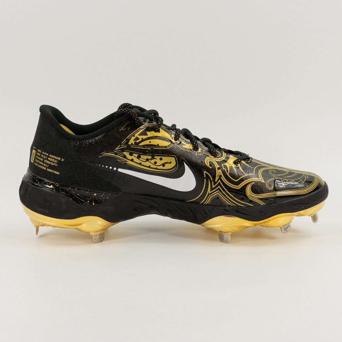 Nike Alpha Huarache Elite 3 Low PRM CV3553-001 Metal  display picture 3